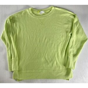 hippie rose green long sleeve ribbed top S Relaxed Hippie‎ Boho Athletic Sporty